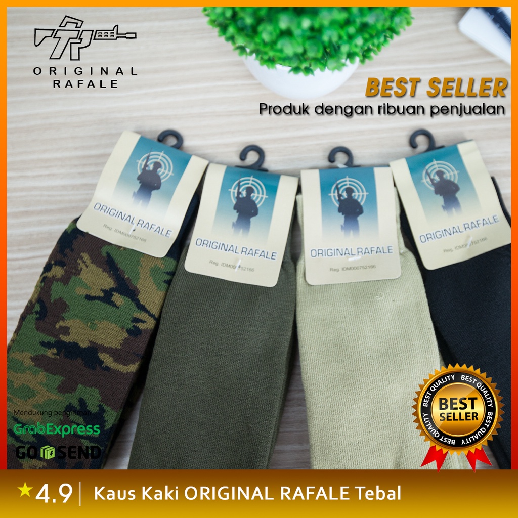 Kaus Kaki PDL / PDH Original Rafale Tebal / Kaos Kaki Tactical Pol PP TNI POLRI Pria Wanita