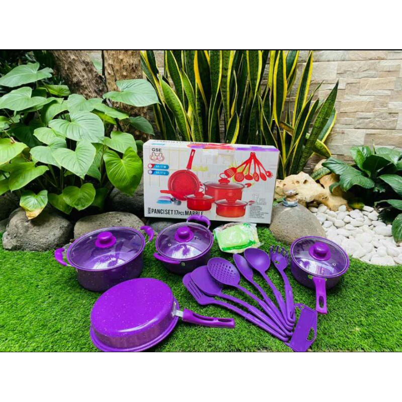PANCI SET 17 PCS MARBLE GSE