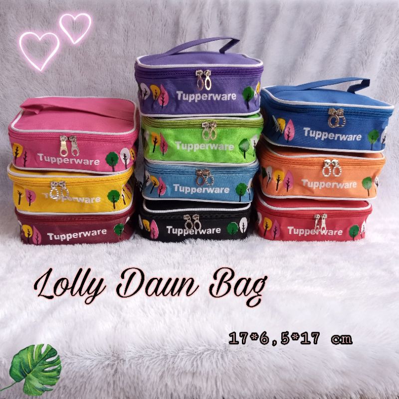 Tas bekal Lolly motif  Daun / Tas Lolly tupp / tas bekal Anak