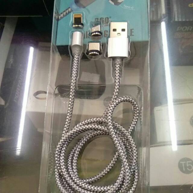 Kabel charger magnetic 3 in 1