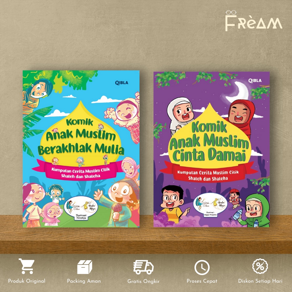 Buku Anak Muslim Komik Anak Muslim Berakhlak Mulia | Cinta Damai by Watiek Ideo & Nindia Maya