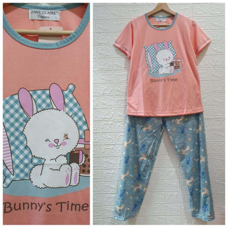babydoll anne claire bodyfit celana panjang piyama anne claire