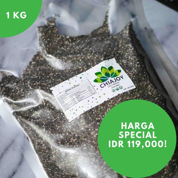 

MURAH PROMO Chia Seed Chiajoy 1KG Terbaik Untuk Diet - Organic Mexico