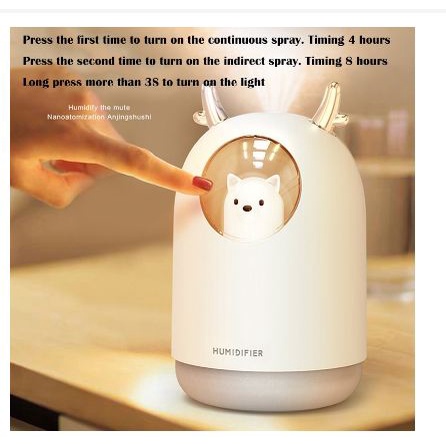 [TOSERBA_EMAK] - Taffware Air Humidifier Ultrasonic Aromatherapy Oil Diffuser RGB Pet Design 300ml