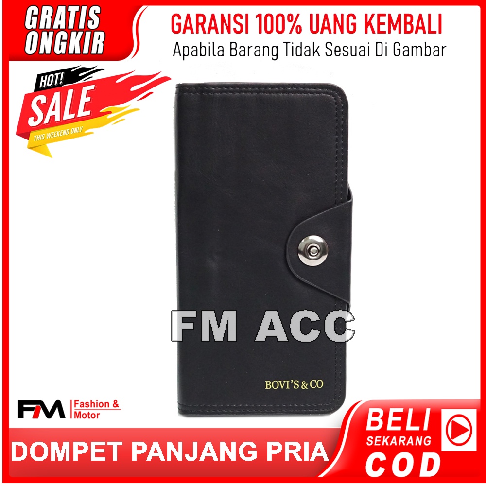 Dompet Pria Panjang Import/Dompet Kulit Import