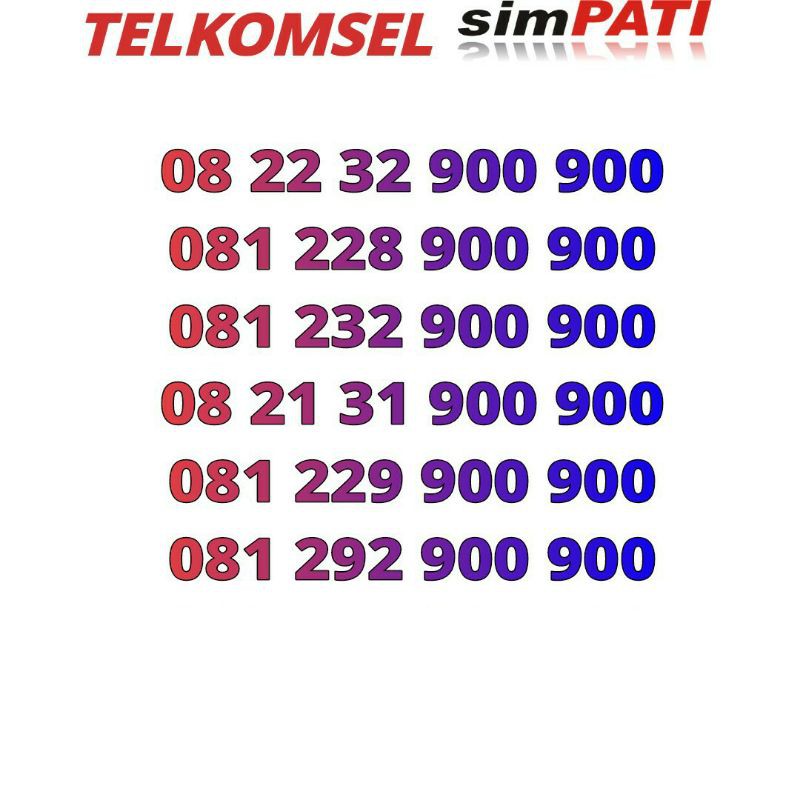 nomor cantik telkomsel simpati 900 900