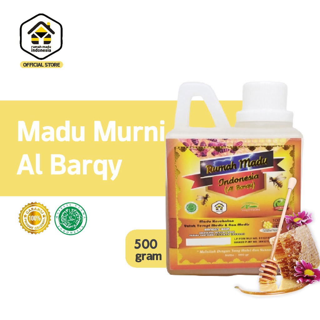 

Madu Al-Barqy Isi 500gr Madu Ternak Murni Madu Asli 100% Tanpa Campuran Apapun