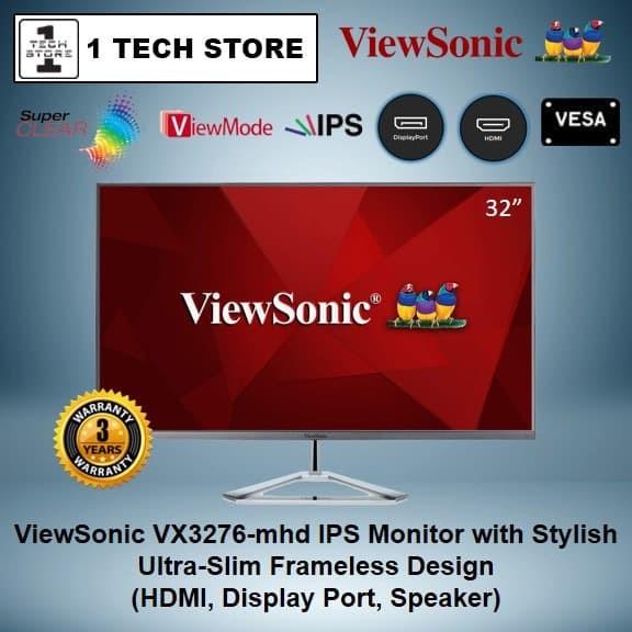 Monitor LED 32" ViewSonic VX3276-MHD |IPS|Frameless|HDMI|DP