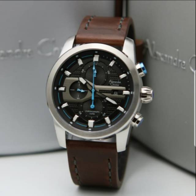 ALEXANDRE CHRISTIE AC6569 SILVER BROWN PRIA.ORIGINAL GARANSI RESMI 1 TAHUN
