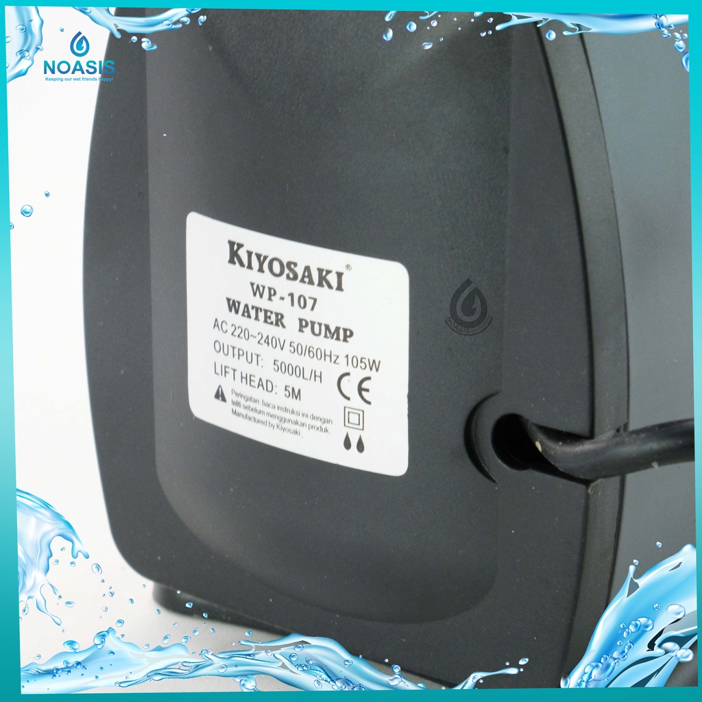 POMPA AIR CELUP AQUARIUM KIYOSAKI WP 107 SUBMERSIBLE PUMP