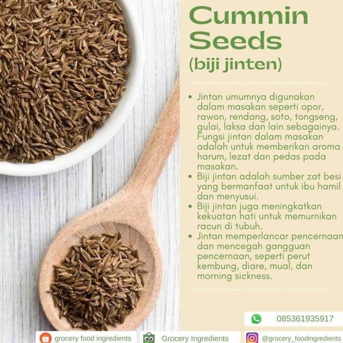 

Cumin Seed / Caraway Seed / Jinten Utuh