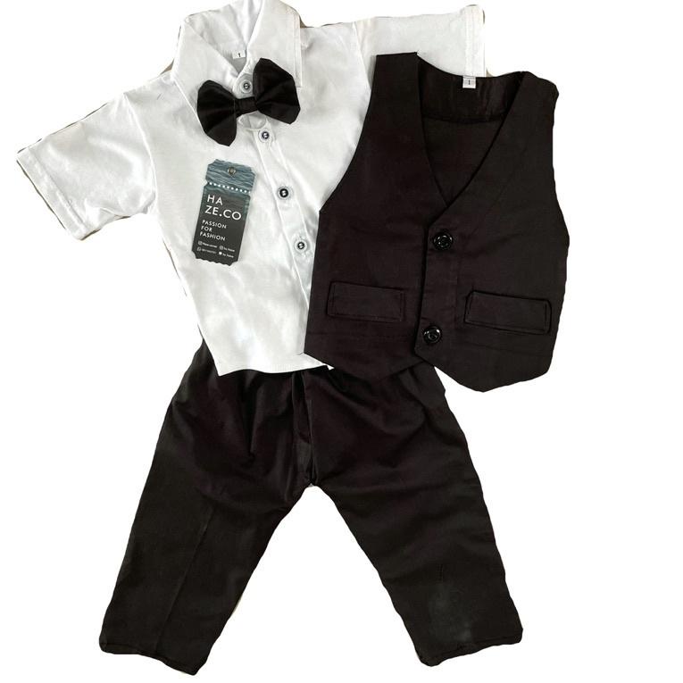 Pct31au22g ▪ Setelan jas formal baju anak bayi 3 bulan - 5 tahun lucu murah rompi grosir pesta ulang
