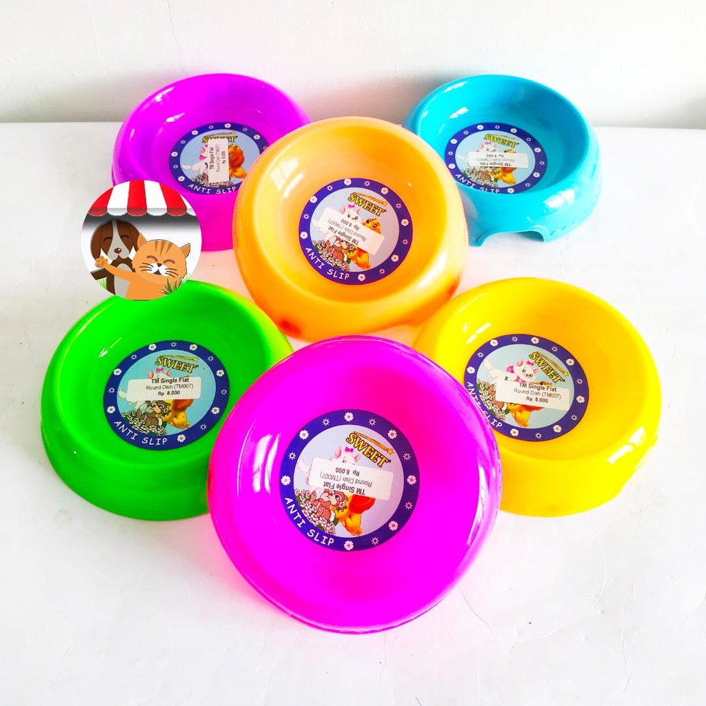 Tempat Makan &amp; Minum Hewan Peliharaan Cat Dish Round