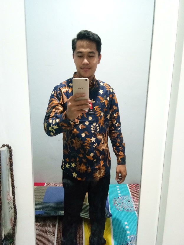 Kemeja Batik Pria Slim Fit Hem Batik Pria Slimfit Luigibatani Elegan Cbl1059