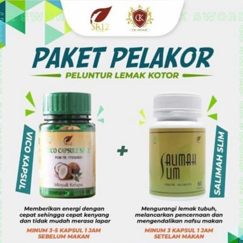 PAKET PELAKOR SR12 /PAKET PELANGSING HERBAL / PELANGSING AMAN HALAL BPOM