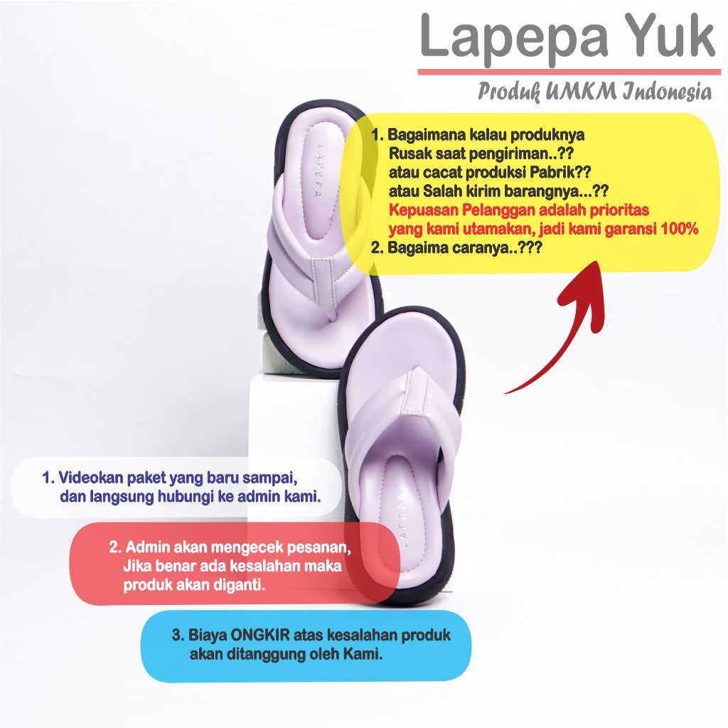 LAPEPA YUK - Sandal Platform Anak Perempuan Usia 2 sampai 10 Tahun ZELDA KIDS Sendal Anak cewek Wedges Wanita Empuk Model Jepit Japit Warna LILAC Ungu Soft Lucu Cantik cewe Slop Usia Umur 3 4 5 6 7 8 9 thn Tahun Premium Ori Original Mall Official Store