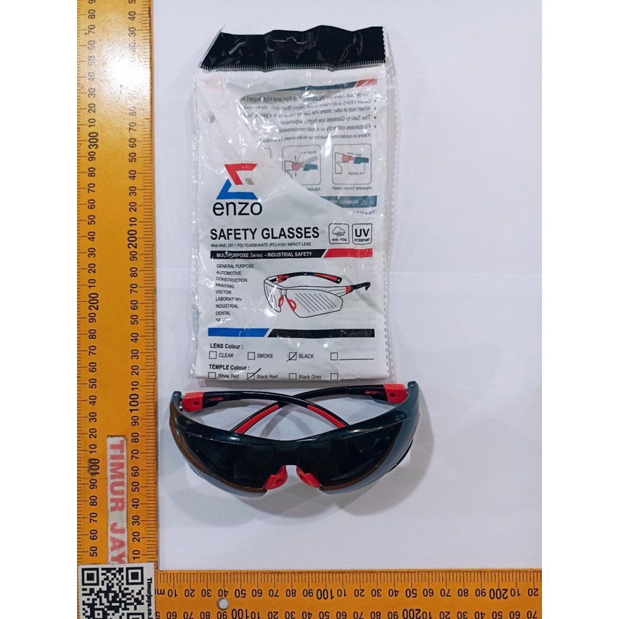 ENZO BLACK kacamata safety fashion Gerinda Las Motor Anti UV
