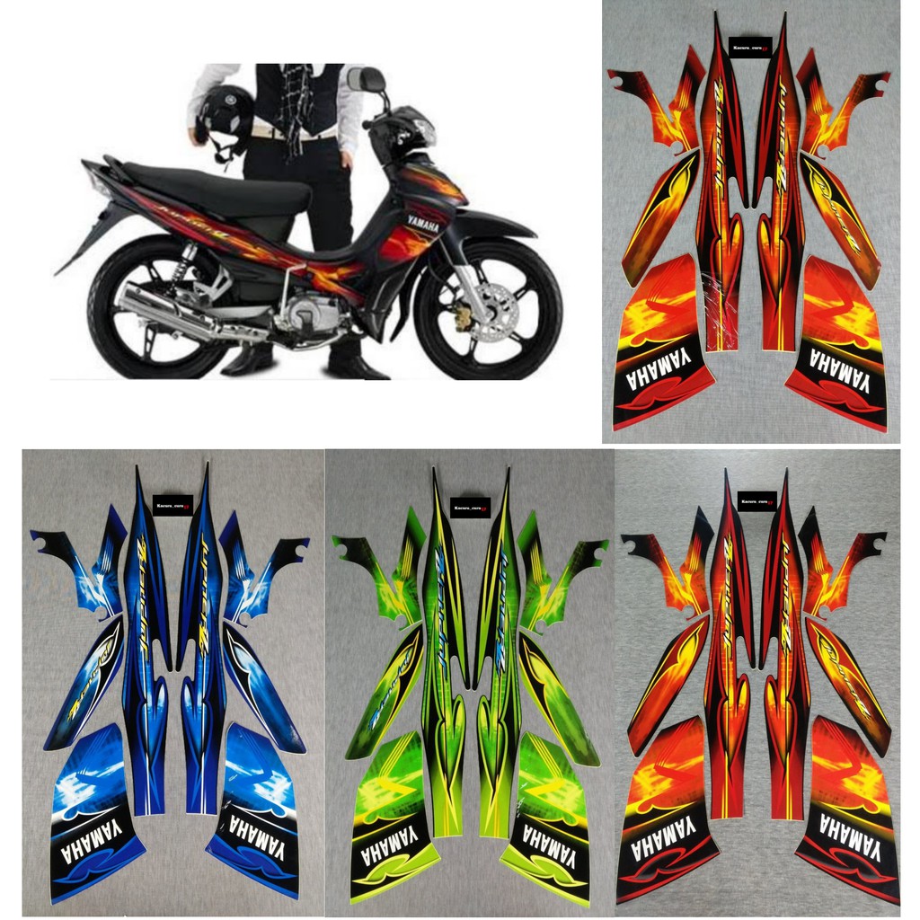Jual stiker motor striping standar yamaha JUPITER Z CW 2008-2009 (BISA