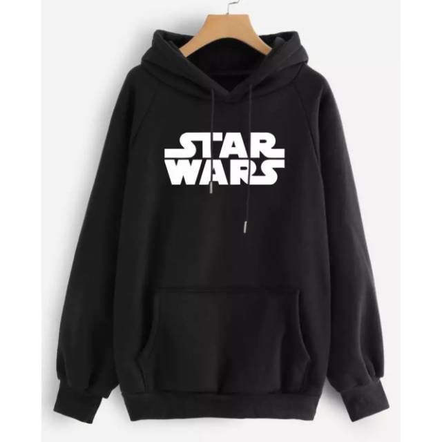 Jaket sweater hoodie hitam star wars