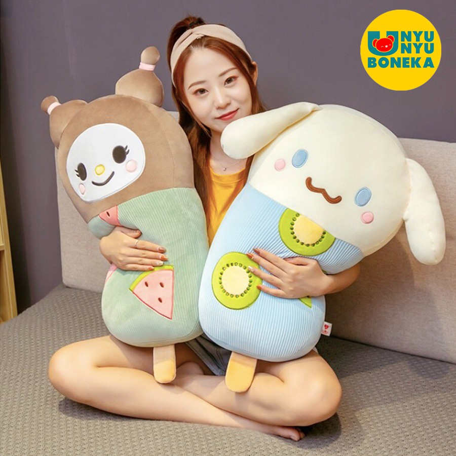 Bantal Boneka Es Krim Buah Kiwi Jeruk Strawberry Semangka Bunga Matahari 60CM Impor