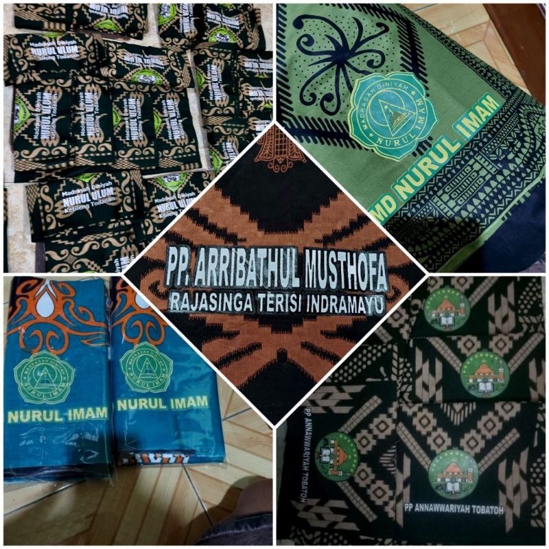 Sarung Seragam Santri Pondok Hadroh Grosir Murah Anak Pria Wanita Dewasa Bahan Kain Katun Size 120×2