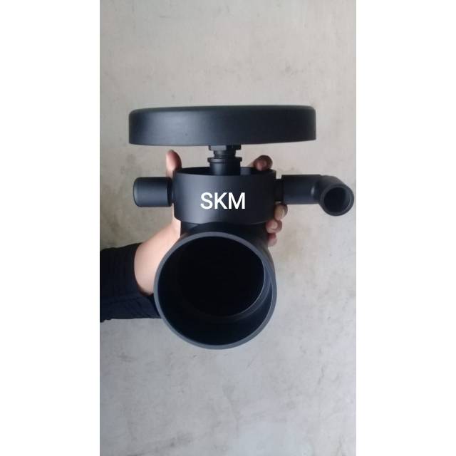 Bottom drain 4inch + airdiffuser kolam koi