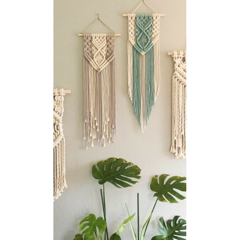 Macrame Wall Hanging Dua Warna