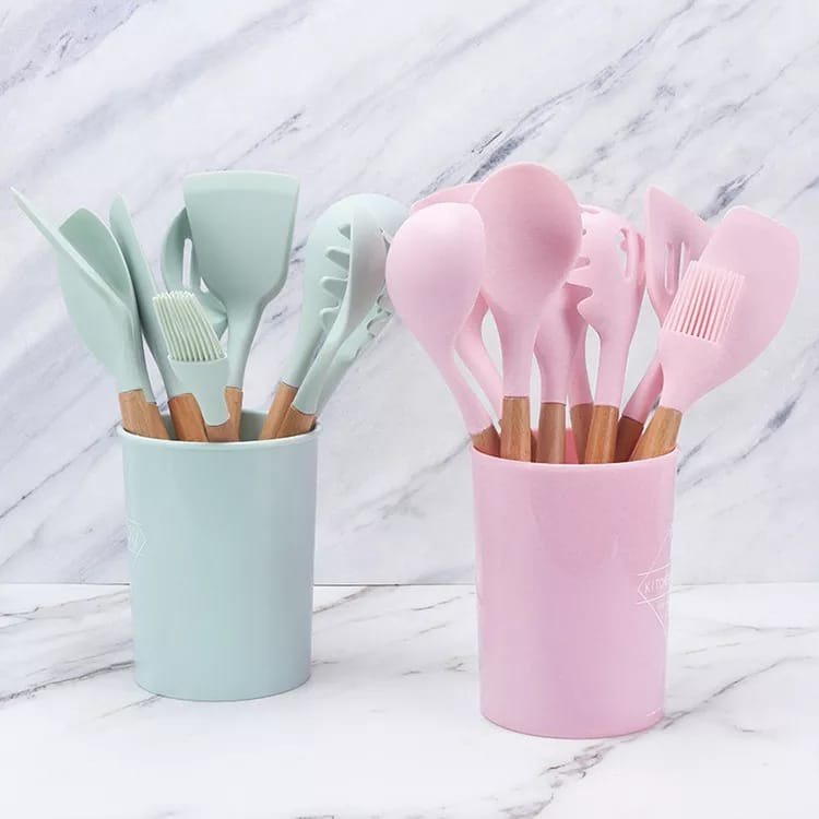 Full Spatula Set 12 Tempat Kaleng Penyimpanan