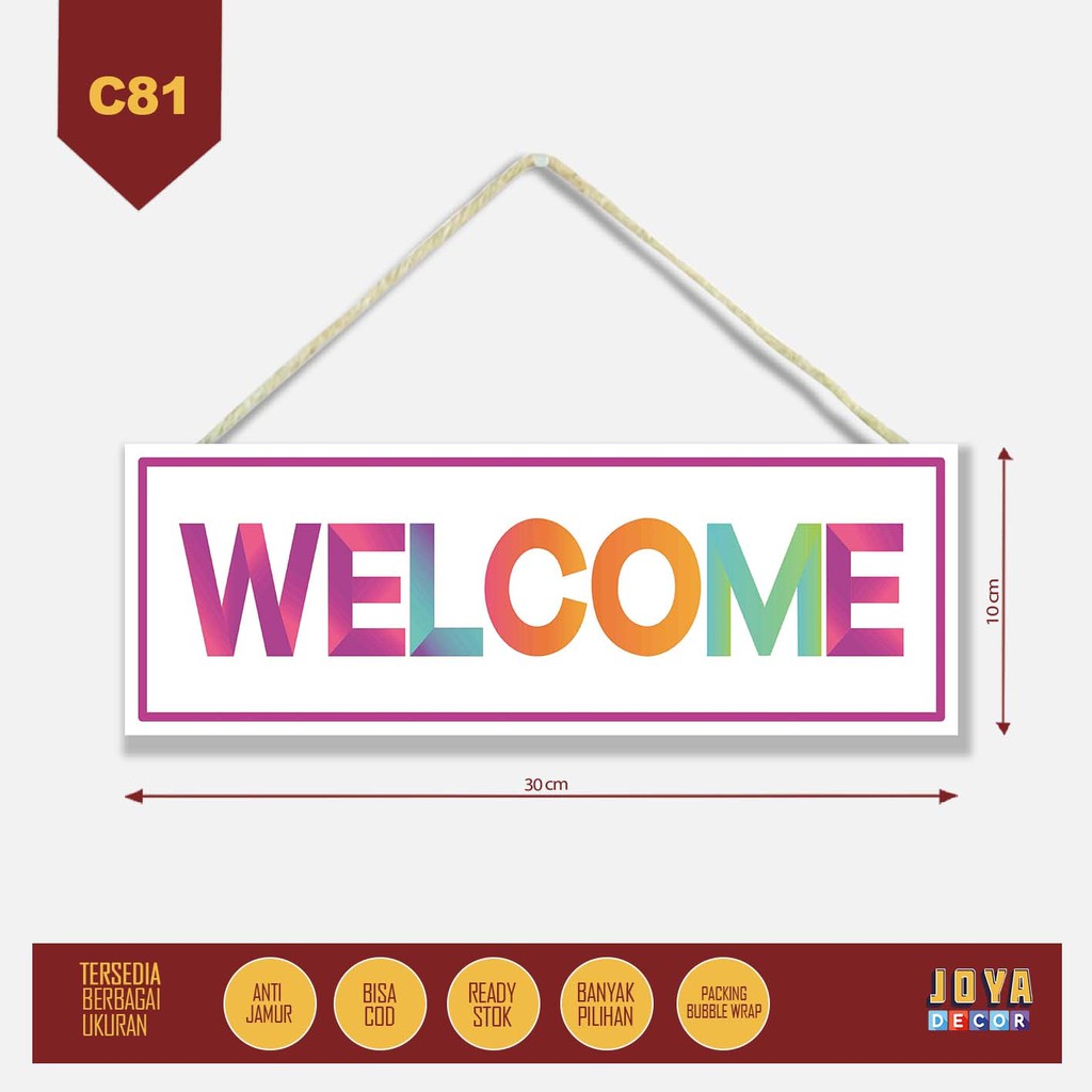 

Sign Board Papan Petunjuk Welcome Open House CC81