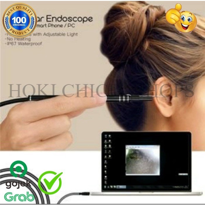 Korek Kuping pembersih telinga dengan kamera dan LED ORIGINAL CC