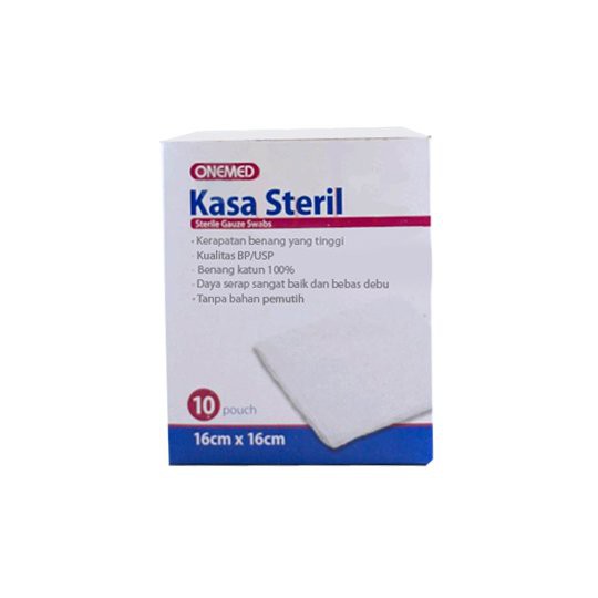 Kasa Steril 16cmx16cm OneMed / OneMed Sterile Gauze Swabs