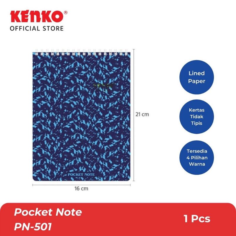 

Buku Catatan Spiral Pocket Note Kenko PN-501