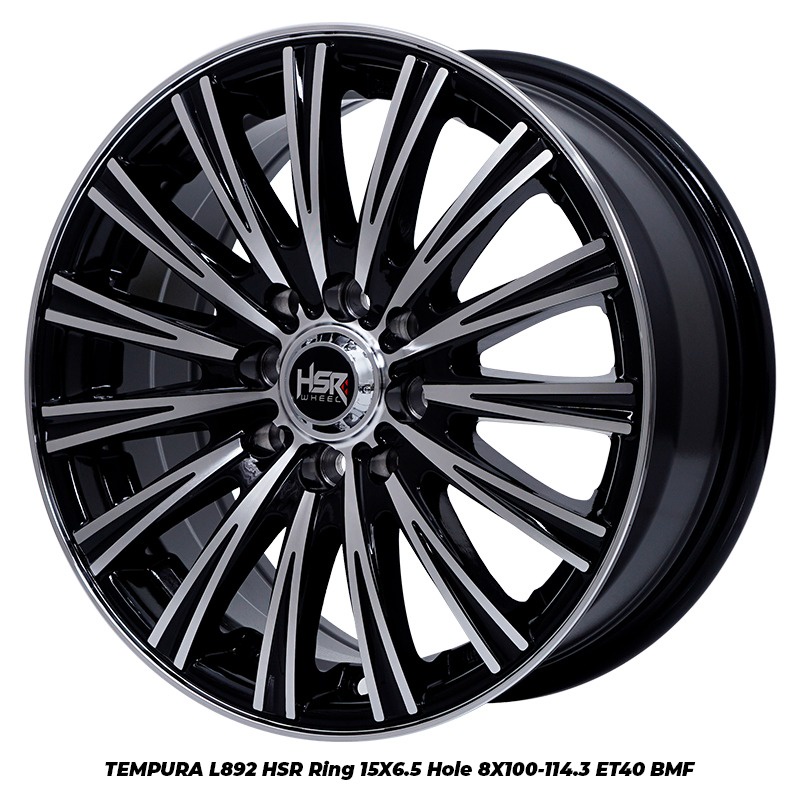 PAKET velg racing TEMPURA HSR R15 dengan ban 185 60 R15 FORCEUM HENA tinggal pasang Paket promo velg