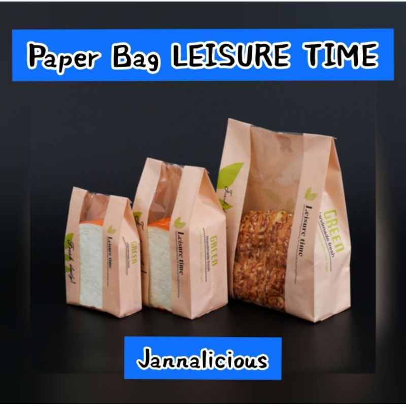 

Toast Packaging~ Paper Bag Roti Size M Uk. 12x9x30cm