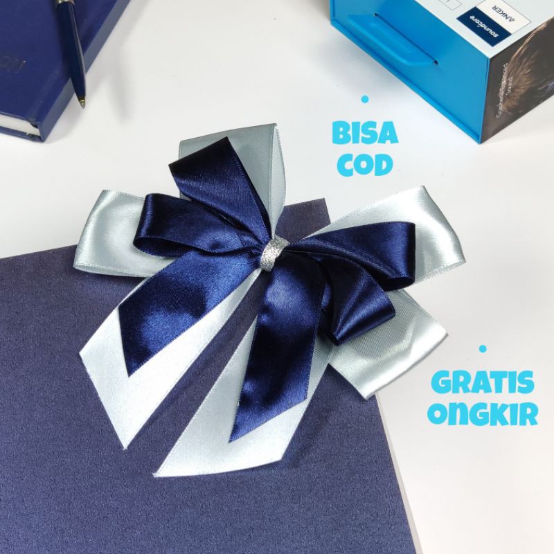 

1 Pcs Pita Kado | Pita Satin | Pita Hampers | Pita Parcel | Pita Souvenir | Pita Jadi | Pita Biru