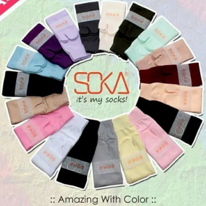 [KaosKakiMuslim] 1 lusin - Kaos Kaki Soka - jempol