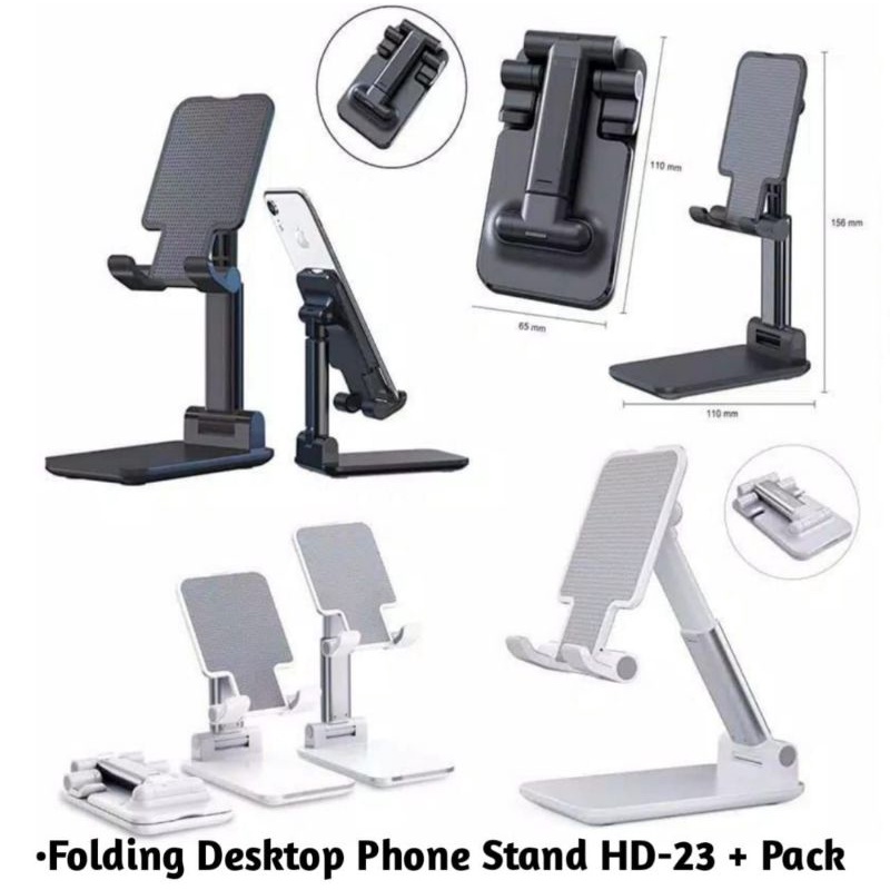 Folding Stand Holder Dekstop HD-23 Lipat / Phone Holder Stand Hp Handphone