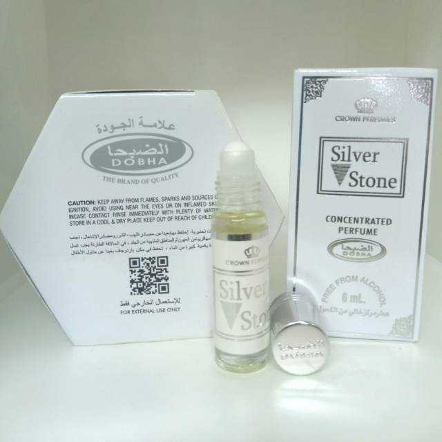 Parfum Dobha Silver Stone 6ml Non Alkohol 100%Original