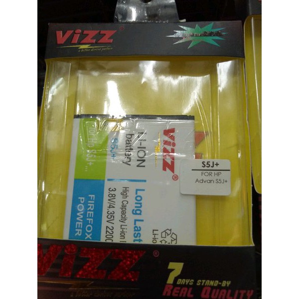 Battery Baterai Batre Vizz Advan S5JPlus Double Power Original