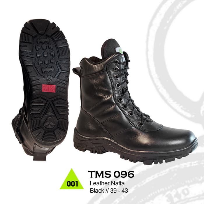 Sepatu Boots Kulit Untuk Hikking/ Adventure Bikers Motor/ PDH Tentara