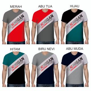  kaos  pria distro  kombinasi bahan  tebal sablon rubber 