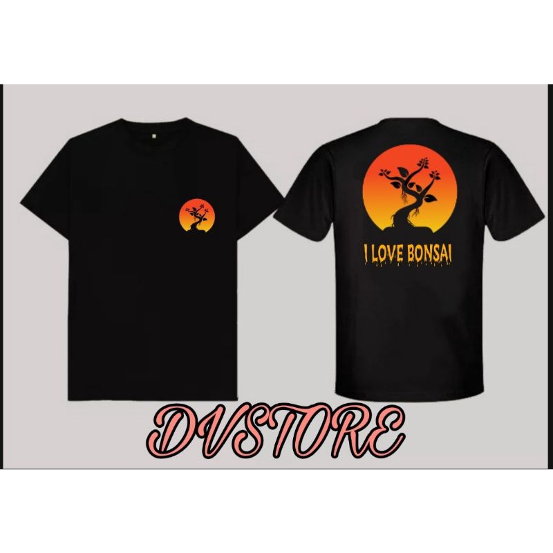 Kaos I Love Bonsai//Kaos Keren Murah Berkualitas
