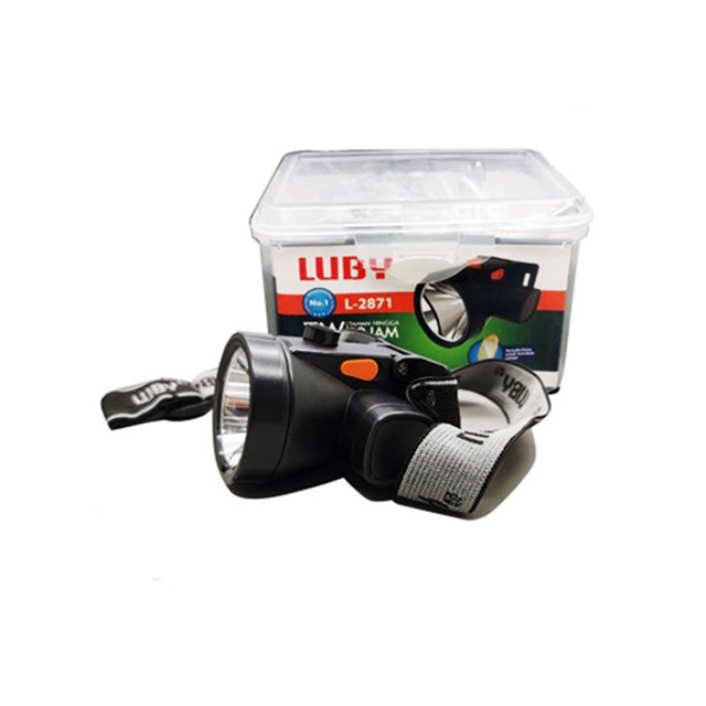 Luby L-2871 7W Senter Kepala Rechargeable Hemat Energi Dan Tahan Lama