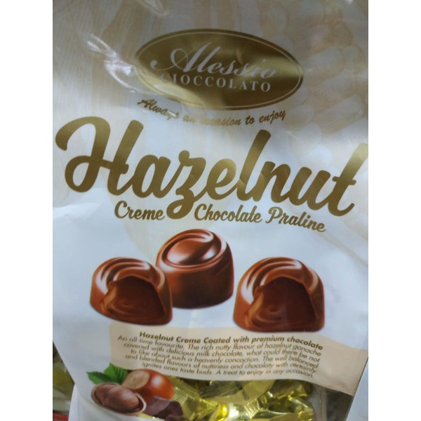 CHOCOLATE cokelat Coklat Alessio Cioccolato creme chocolate Praline 200 gr original import Malaysia