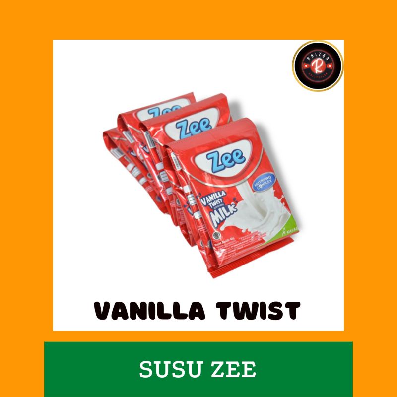 SUSU ZEE RASA VANILA 10 SACHET GRATIS 1 SACHET  - SUSU BUBUK - ZEE - VANILA TWIST