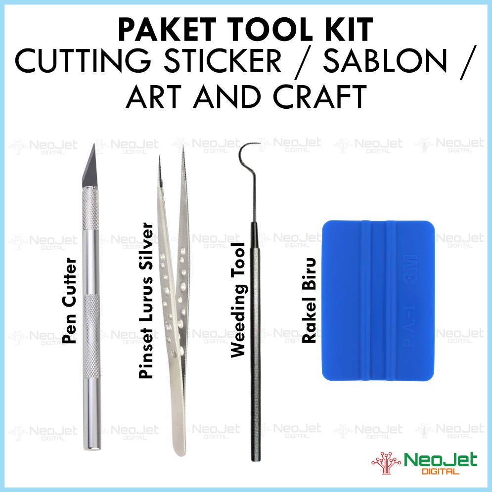 

Paket Tool Kit 2 Alat Bantu Cutting Sticker Stiker Sablon Polyflex