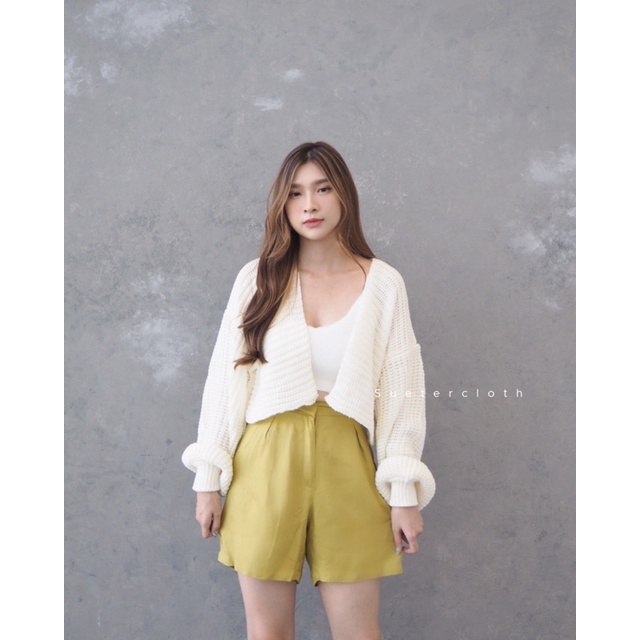 Ryo Crop Cardigan / Crop Cardigan Premium / Oversize Cardigan / Baloon Cardigan / Outer Knit