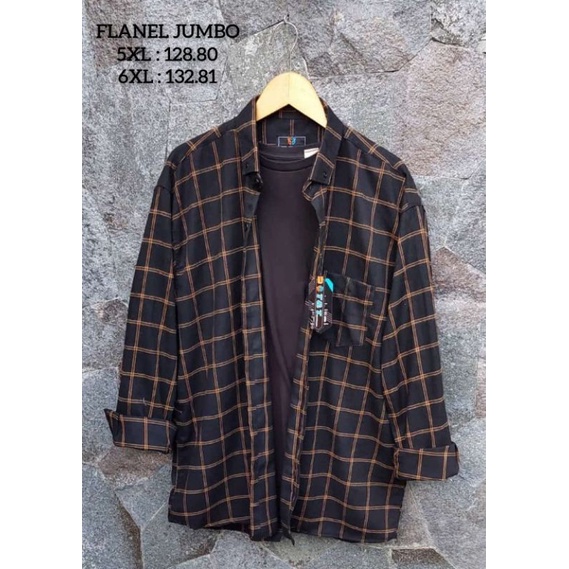 kemeja flanel big size pria,kemeja jumbo lengan panjang size 5XL-6XL,flanel motif kotak import  super jumbo terbaru