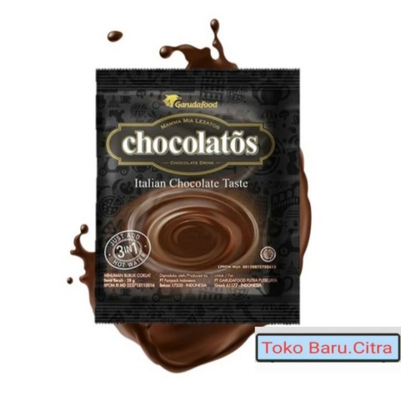 

[ CITRA ] Chocolatos Drink Minuman Instan Sachet 1 Renteng = 24 gram x 10