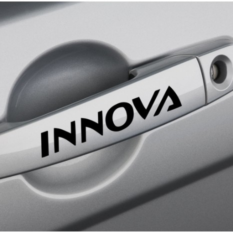 Stiker Handle Pintu Mobil Logo Toyota Innova Car Cutting Sticker Isi 4 pcs